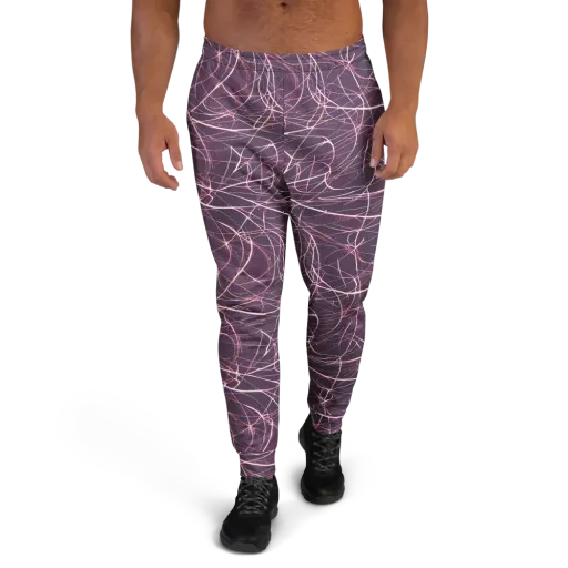 Plum Static on a Men's Joggers