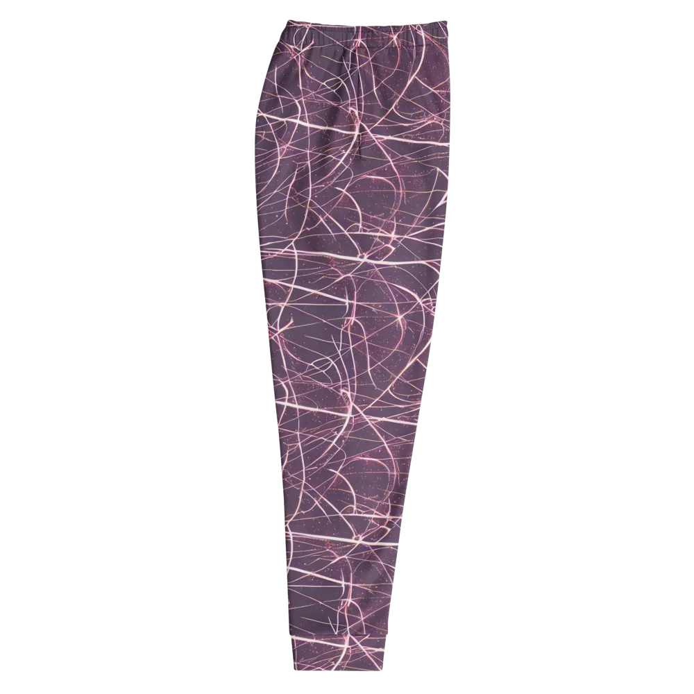 Plum Static on Men's Joggers — Right
