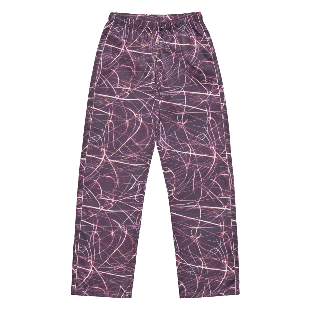 Plum Static on Women's Pajama Pants — Front