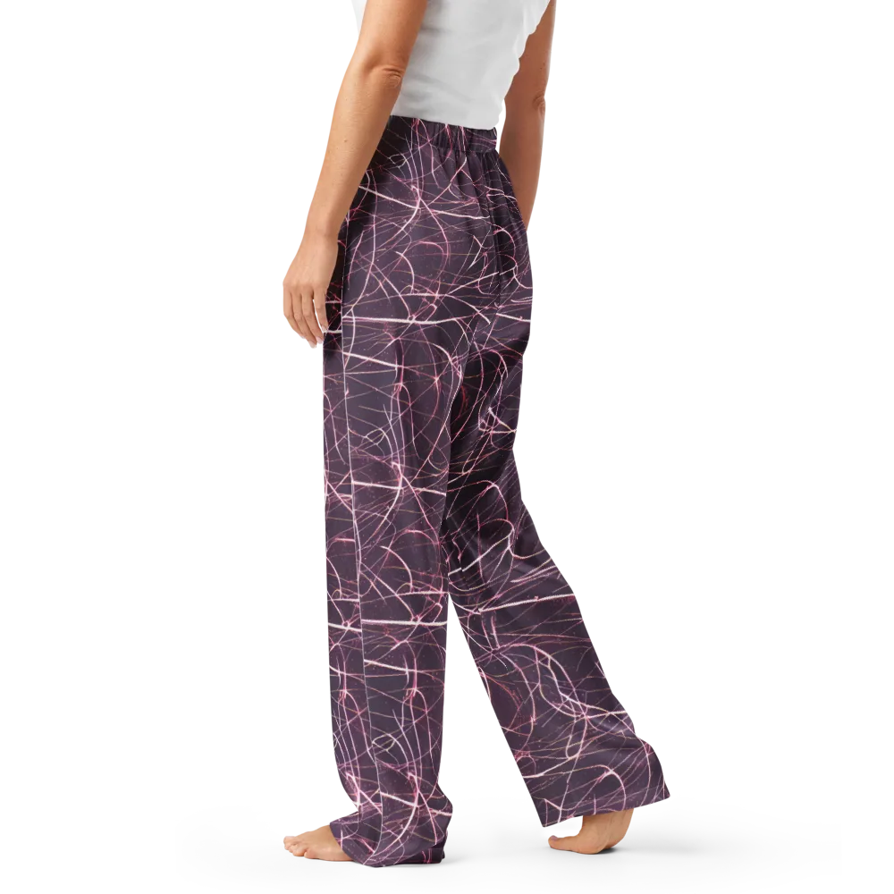 Plum Static on Women's Pajama Pants — Left