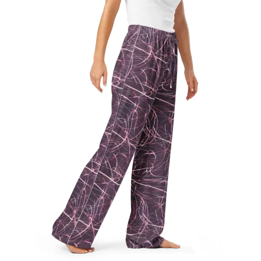 Plum Static on a Women's Pajama Pants