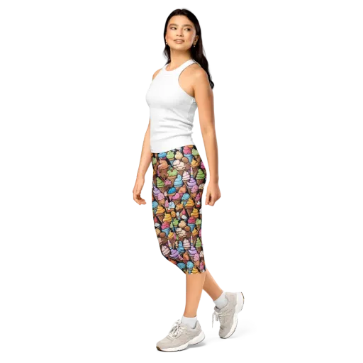 Sundae Parade on a Capri Leggings