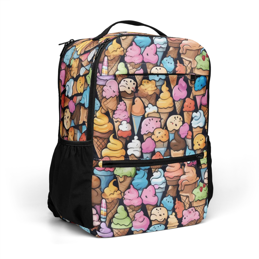 Sundae Parade on Utility Backpack — Right Front