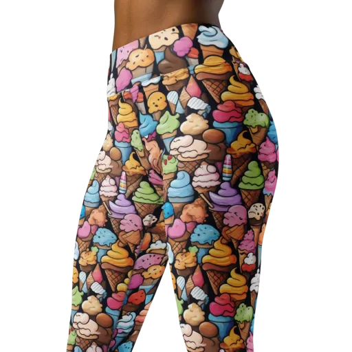 Sundae Parade on a Yoga Leggings