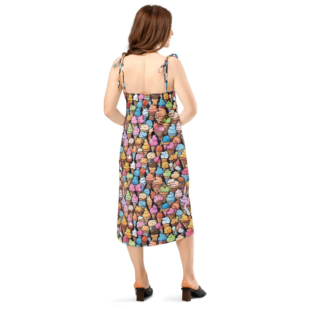 Sundae Parade on Slip Dress — Back