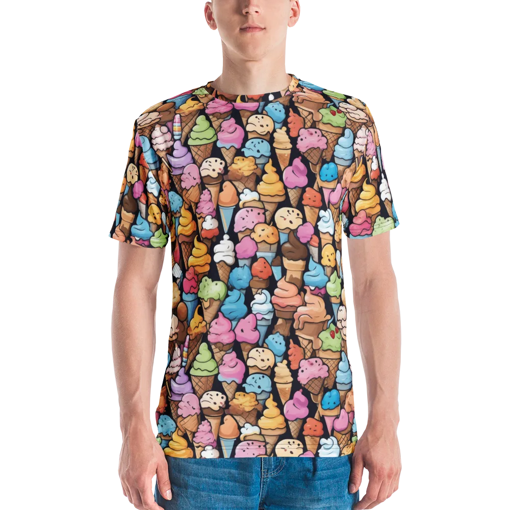 Sundae Parade on Men's Crew Neck T-Shirt — Front