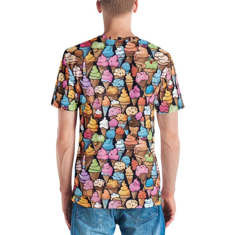 Sundae Parade on Men's Crew Neck T-Shirt — Back