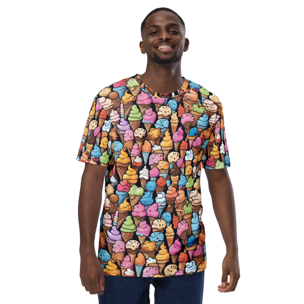 Sundae Parade on Men's Crew Neck T-Shirt — Front