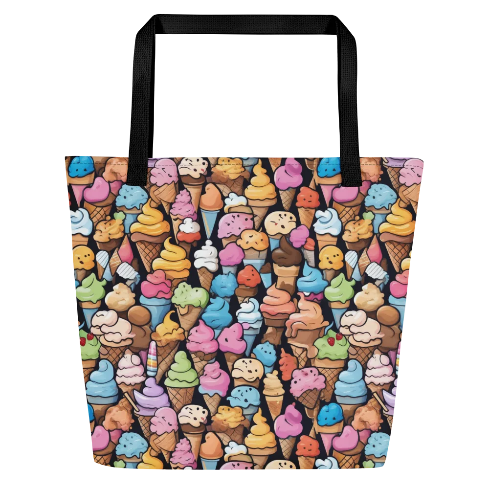 Sundae Parade on Large Tote Bag W/ Pocket — Front