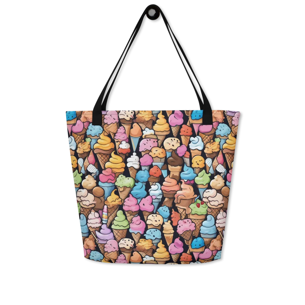 Sundae Parade on Large Tote Bag W/ Pocket — Front