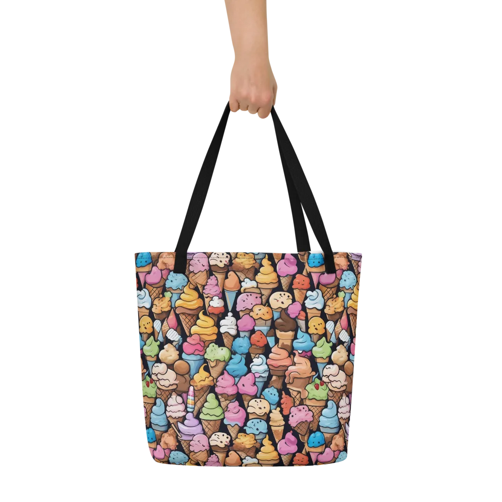 Sundae Parade on Large Tote Bag W/ Pocket — Front