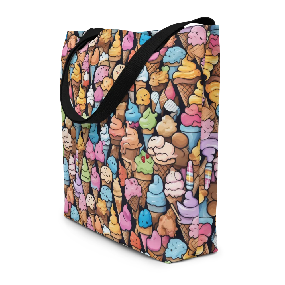 Sundae Parade on Large Tote Bag W/ Pocket — Front
