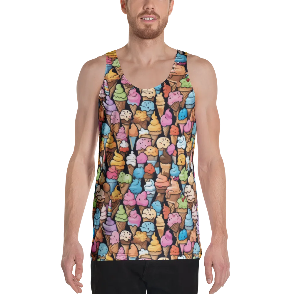 Sundae Parade on Men's Tank Top — Front