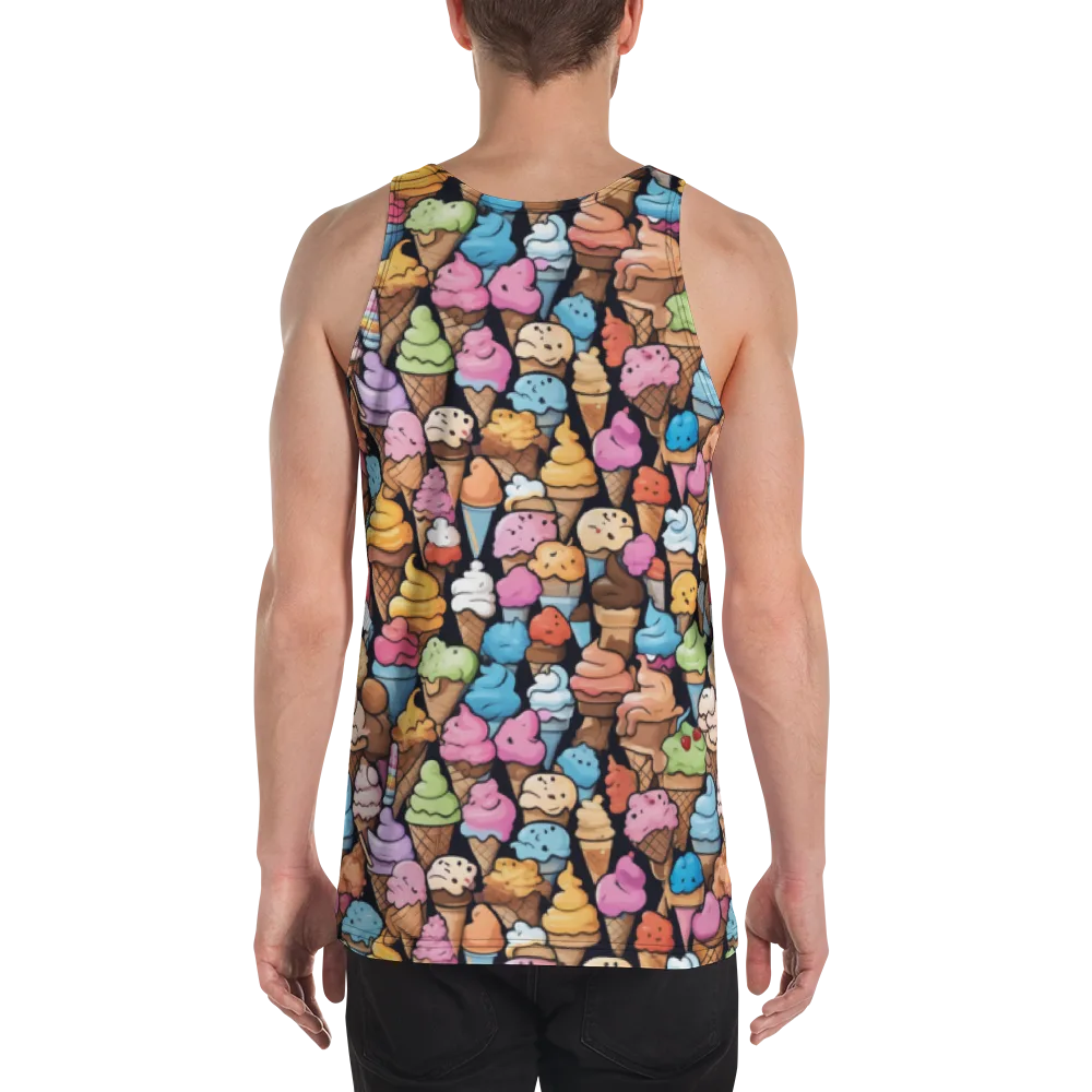 Sundae Parade on Men's Tank Top — Back