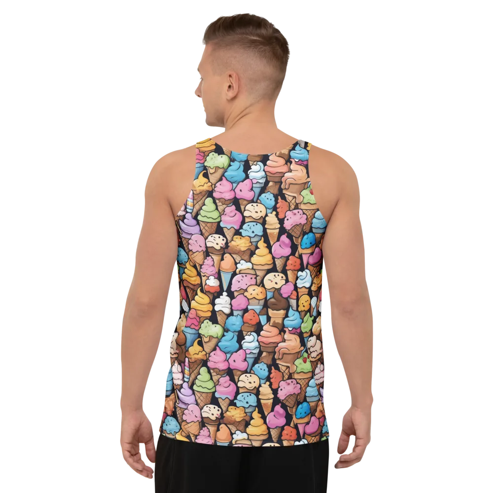 Sundae Parade on Men's Tank Top — Back