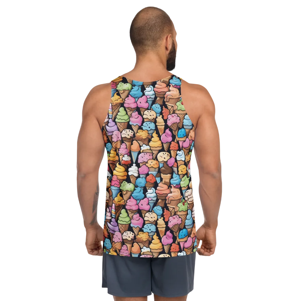 Sundae Parade on Men's Tank Top — Back