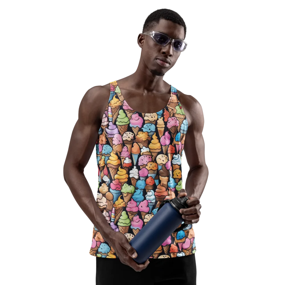 Sundae Parade on Men's Tank Top — Front