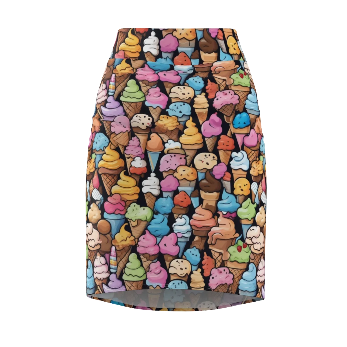 Sundae Parade on Pencil Skirt — Front