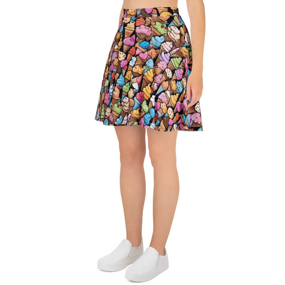 Sundae Parade on Skater Skirt — Left