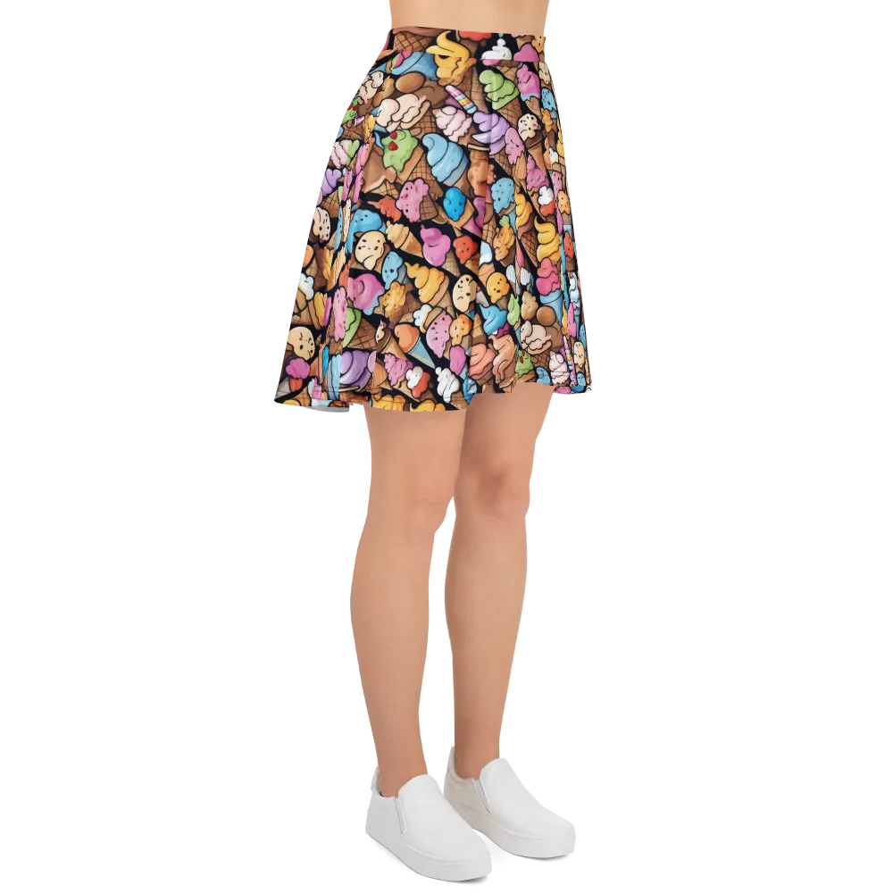 Sundae Parade on Skater Skirt — Right
