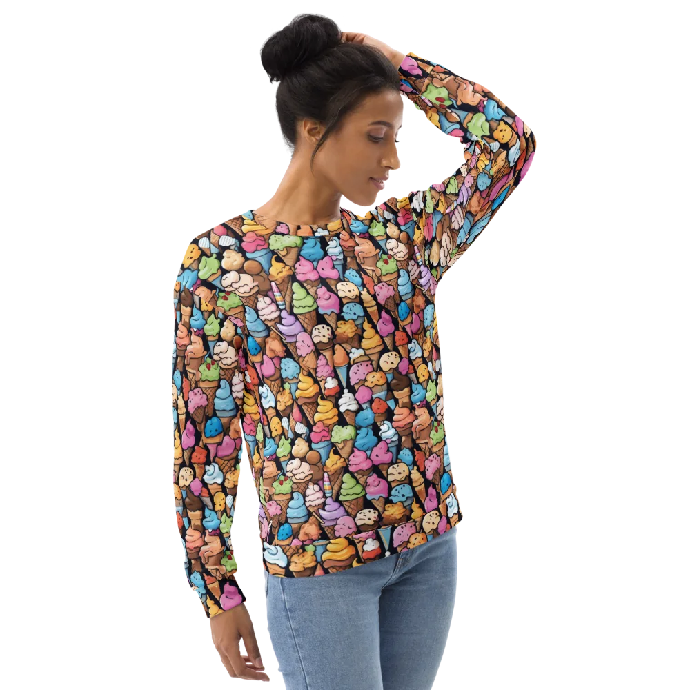 Sundae Parade on Sweatshirt — Right Front
