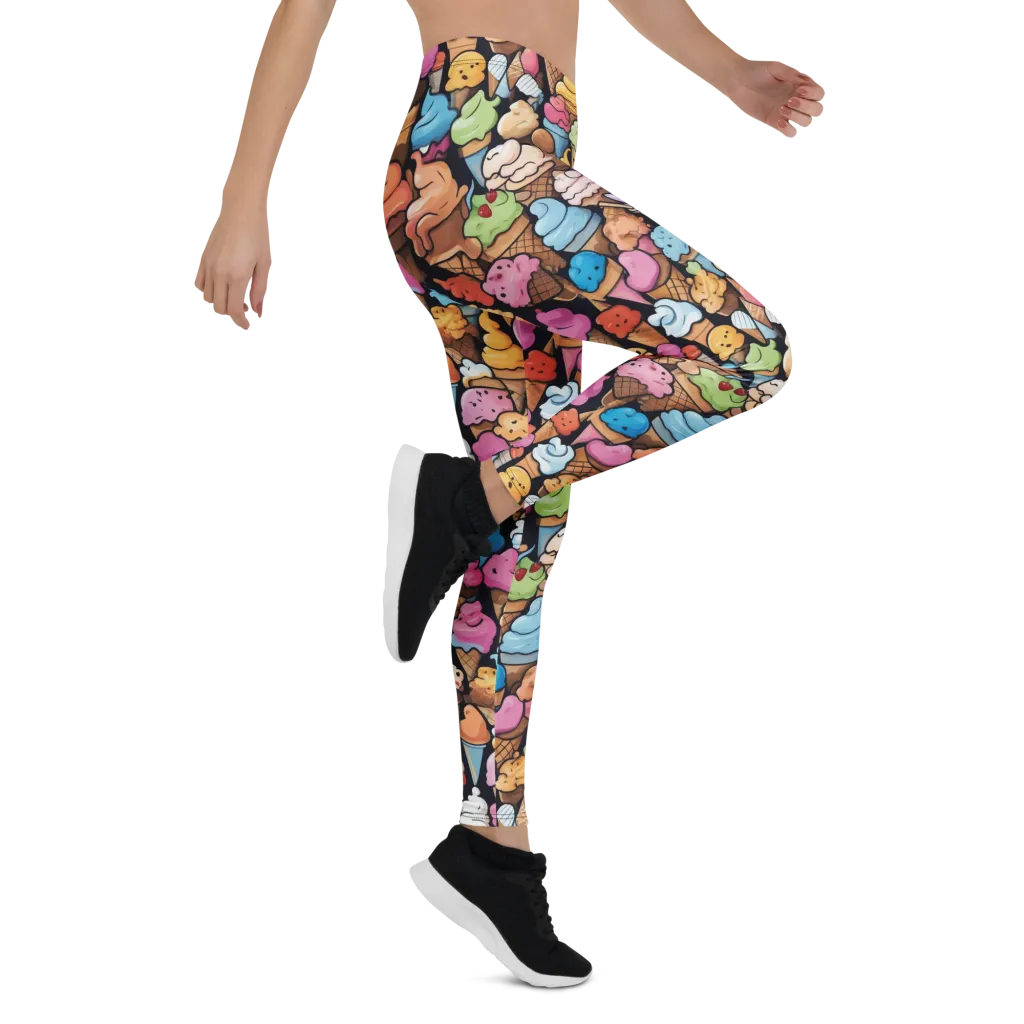 Sundae Parade on Leggings — Right