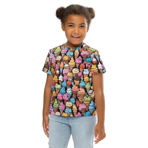 Sundae Parade on a Kids Crew Neck T-Shirt
