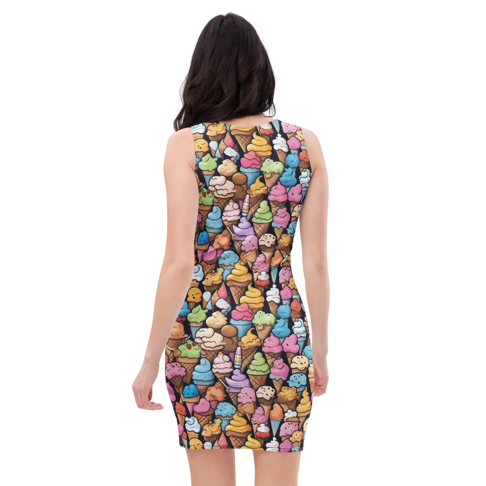 Sundae Parade on Bodycon Dress — Back