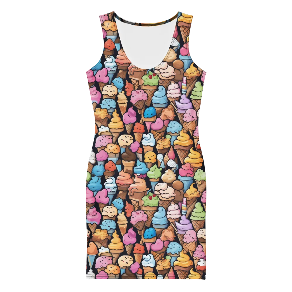 Sundae Parade on Bodycon Dress — Front