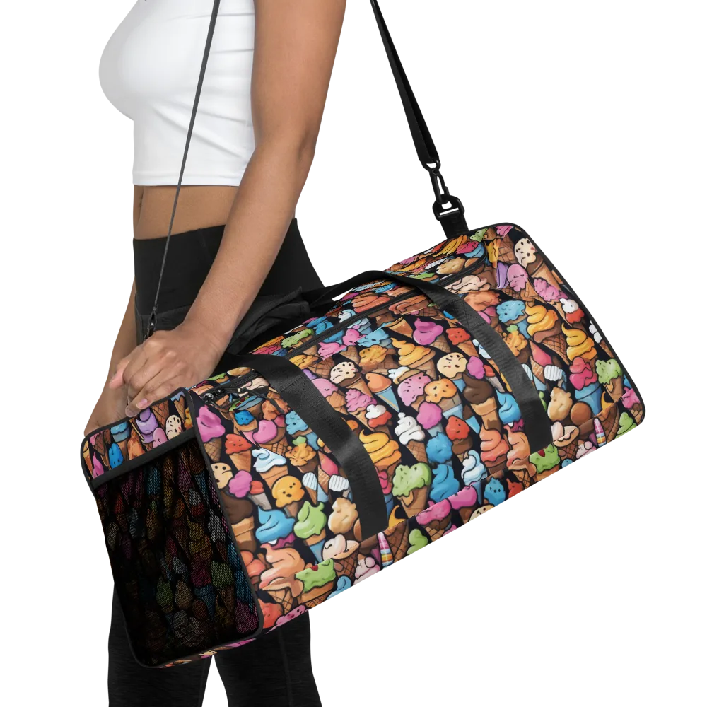 Sundae Parade on Duffle Bag — Front