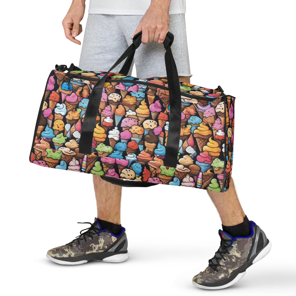 Sundae Parade on Duffle Bag — Front