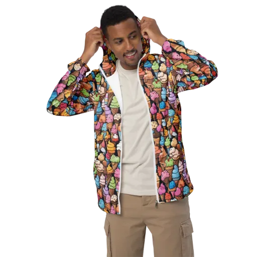 Sundae Parade on a Men's Windbreaker