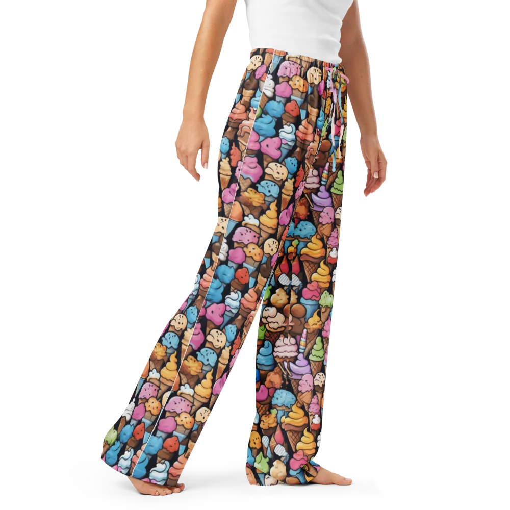 Sundae Parade on Women's Pajama Pants — Right Front