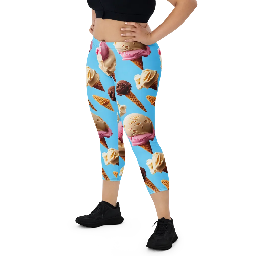 Bluebell Gelato on Capri Leggings — Front