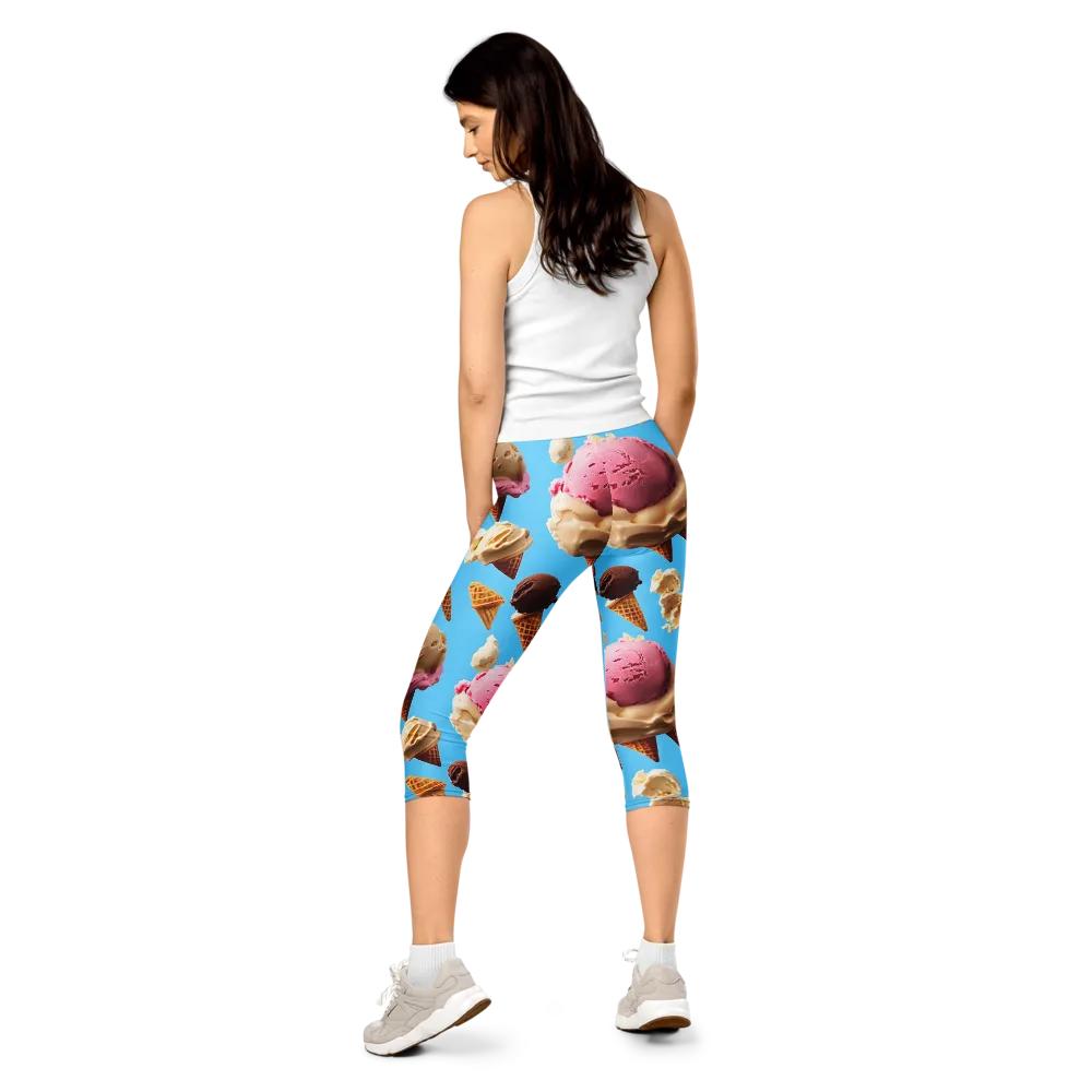 Bluebell Gelato on Capri Leggings — Back