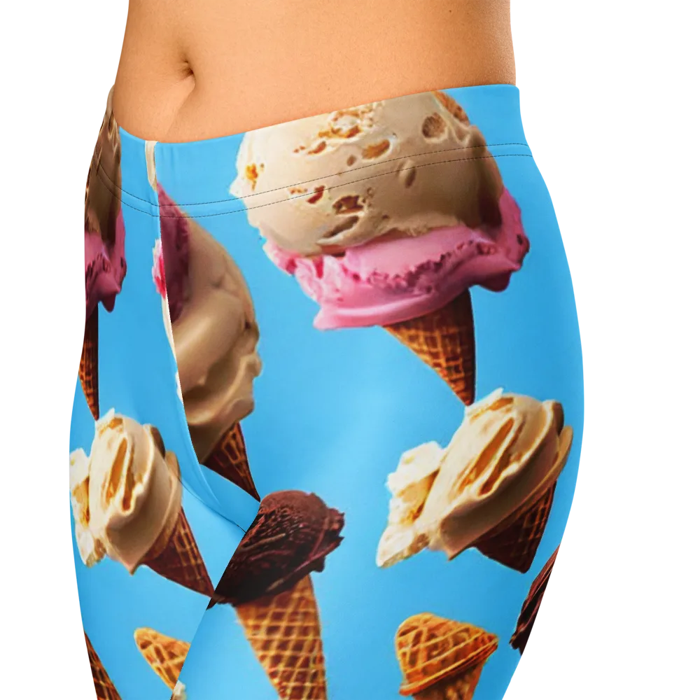 Bluebell Gelato on Capri Leggings — Zoomed-in