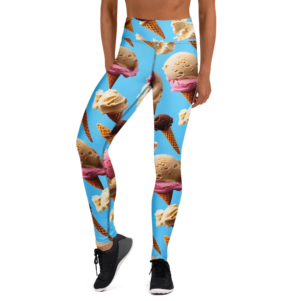 Bluebell Gelato on Yoga Leggings — Front