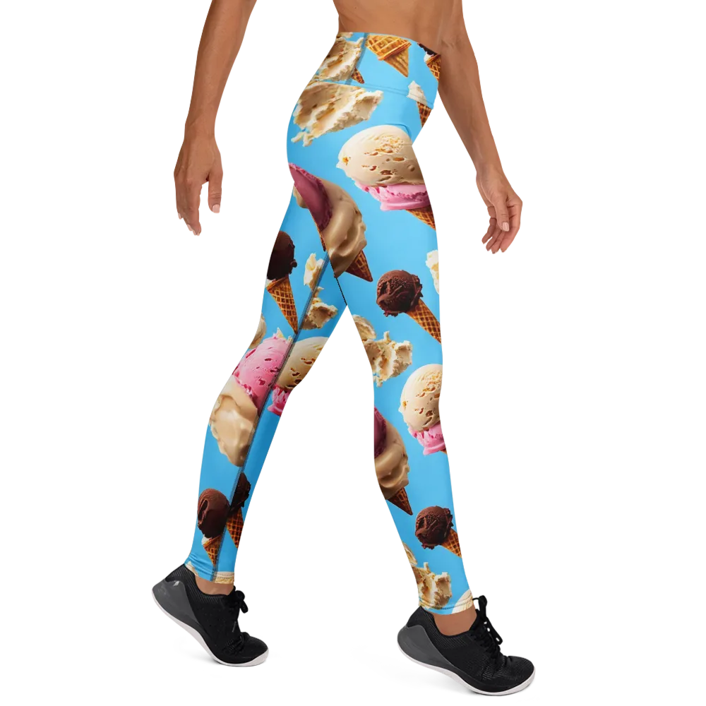 Bluebell Gelato on Yoga Leggings — Right