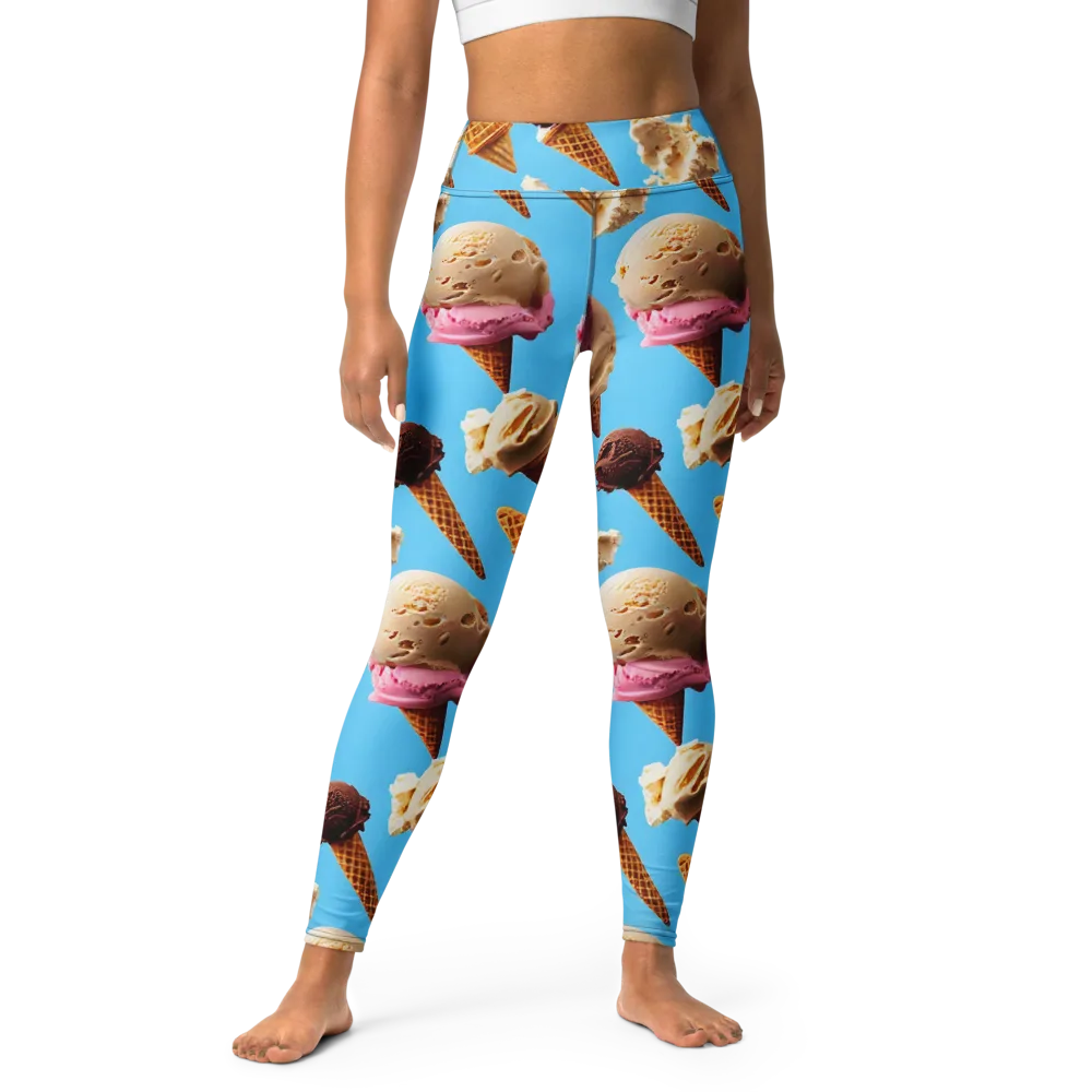 Bluebell Gelato on Yoga Leggings — Front