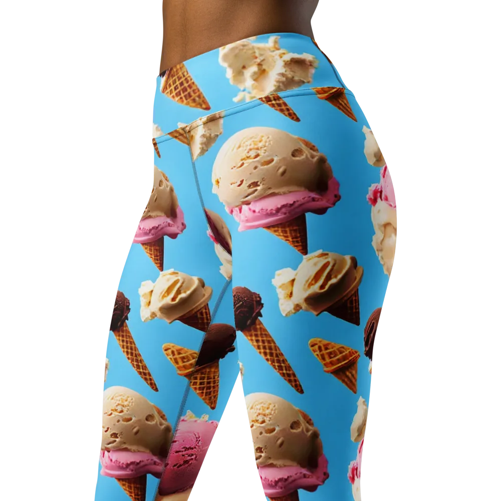 Bluebell Gelato on Yoga Leggings — Left Front