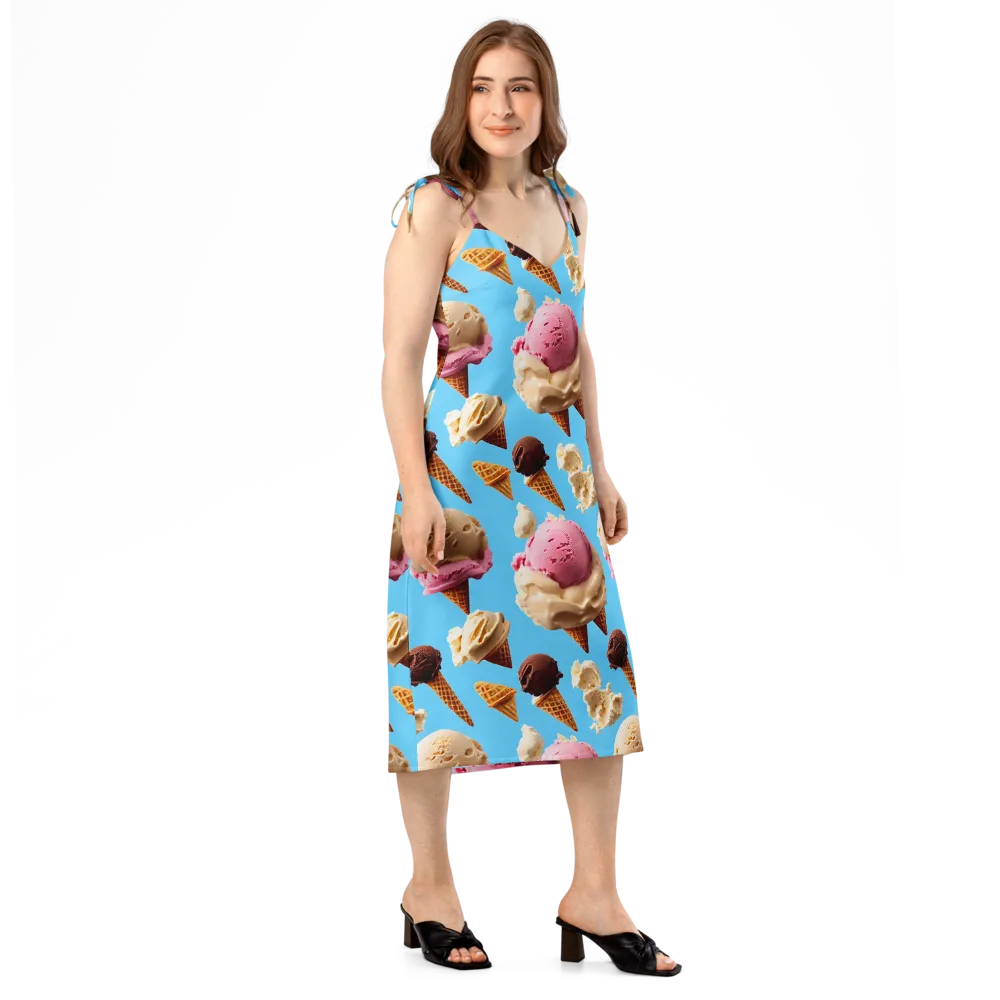 Bluebell Gelato on Slip Dress — Right Front