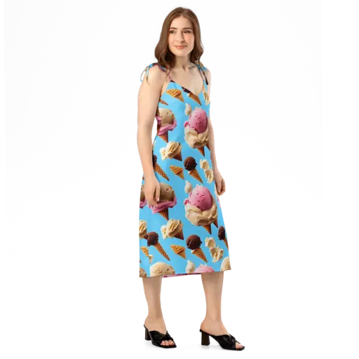 Bluebell Gelato on a Slip Dress
