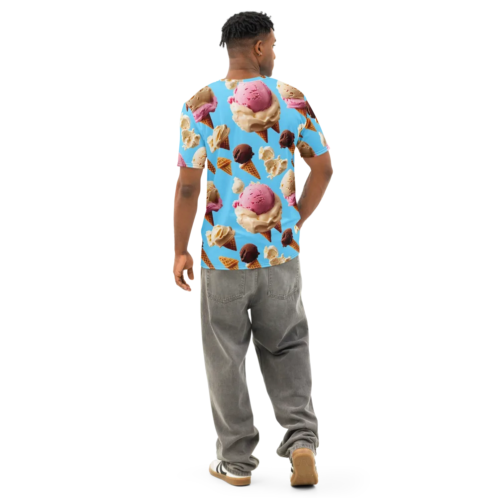 Bluebell Gelato on Men's Cotton Crew Neck T-Shirt — Back