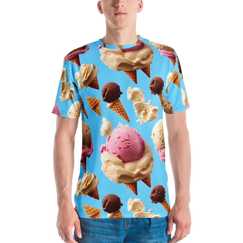 Bluebell Gelato on Men's Crew Neck T-Shirt — Front