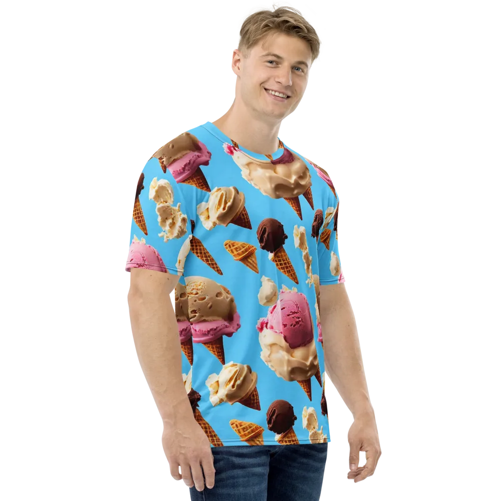 Bluebell Gelato on Men's Crew Neck T-Shirt — Right