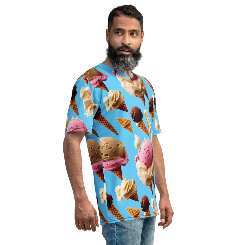 Bluebell Gelato on Men's Crew Neck T-Shirt — Right