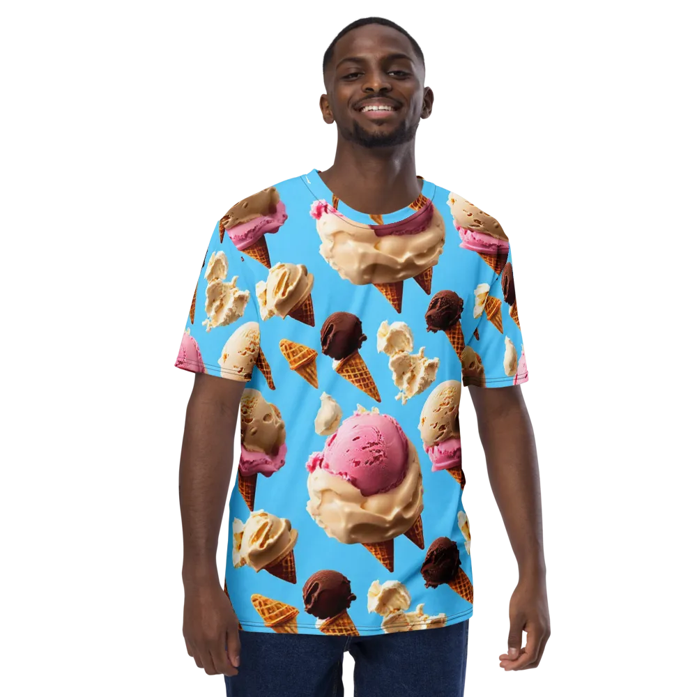 Bluebell Gelato on Men's Crew Neck T-Shirt — Front