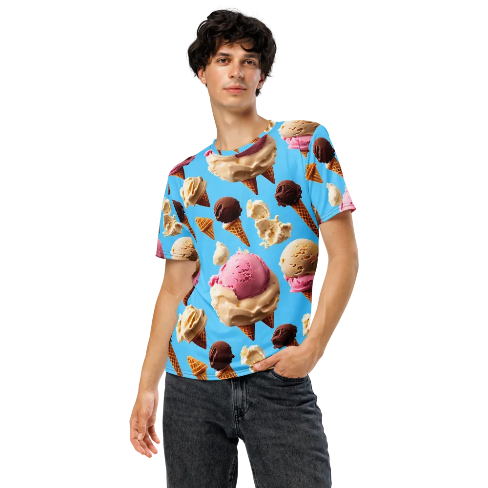 Bluebell Gelato on Men's Crew Neck T-Shirt — Front