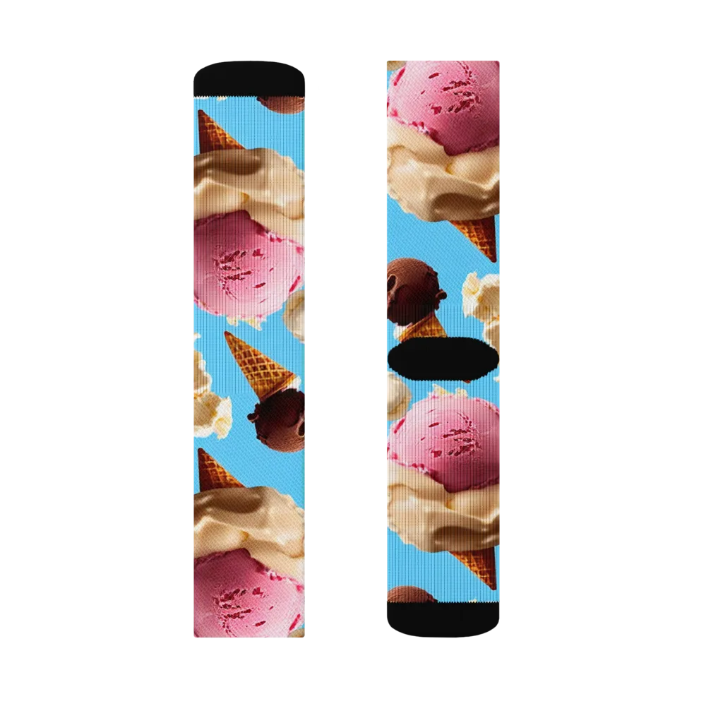Bluebell Gelato on Socks — Left Sock