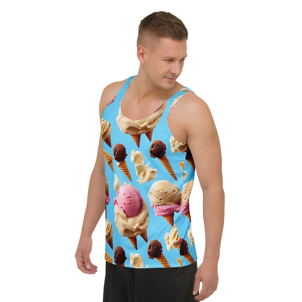 Bluebell Gelato on Men's Tank Top — Left Front